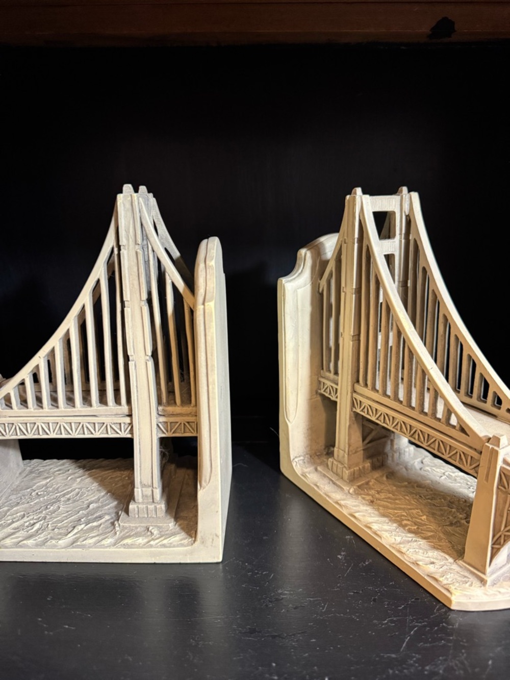 “Historical Wonders” Golden Gate Bridge Bookends TMS Set RARE Set